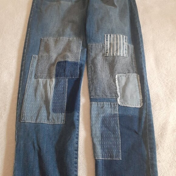 LOGO by Lori Goldstein Women's Size 6 Patchwork Boyfriend Jeans - Picture 8 of 12